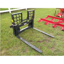 Stout 48" pallet forks w/walk-thru frame -New
