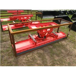 8ft hydro turn push blade for skidloader