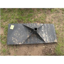 Receiver plate for skidloader -New