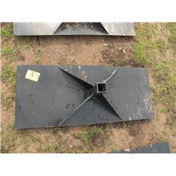 Receiver plate for skidloader -New