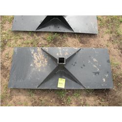 Receiver plate for skidloader -New
