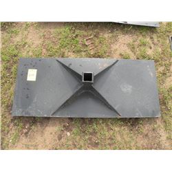 Receiver plate for skidloader -New