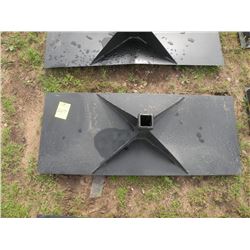 Receiver plate for skidloader -New