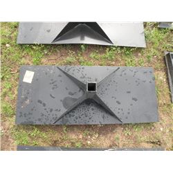Receiver plate for skidloader -New