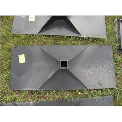 Receiver plate for skidloader -New