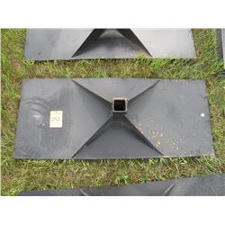 Receiver plate for skidloader -New