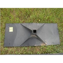 Receiver plate for skidloader -New