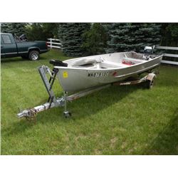 1972 Lowe boat w/trailer SN#-unable to verify vin