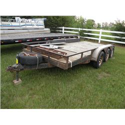 1998 7x16 tri-axle trailer w/ramps/replacement fender                                        SN#-4BX
