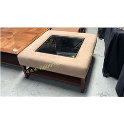 Century Padded Mirror Top Cocktail Table 40W x