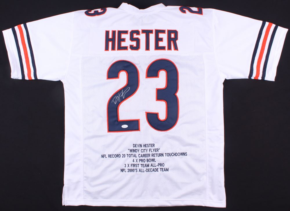 devin hester autographed jersey
