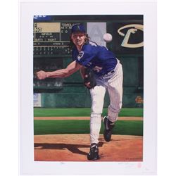 Randy Johnson Signed Diamondbacks 22x28 Limited Edition Lithograph (JSA COA)