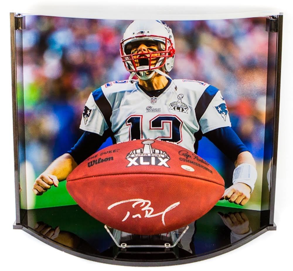 tom brady autographed ball
