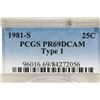 Image 3 : 1981-S TYPE I WASHINGTON QUARTER PCGS PR69 DCAM