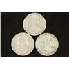 Image 1 : 1951-S,59-D & 60-D FRANKLIN HALF DOLLARS