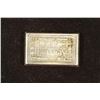 Image 1 : 1 TROY OZ .999 FINE SILVER BAR USVI INGOT COMPANY