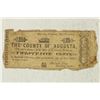 Image 1 : 1862 COUNTY OF AUGUSTA 25 CENT OBSOLETE BANK NOTE