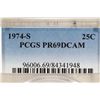 Image 3 : 1974-S WASHINGTON QUARTER PCGS PR69 DCAM