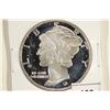 Image 1 : 1 TROY OZ .999 FINE SILVER PROOF ROUND MERCURY