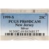Image 3 : 1999-S SILVER NEW JERSEY QUARTER PCGS PR69 DCAM