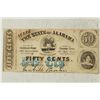 Image 1 : 1800'S STATE OF ALABAMA OBSOLETE BANK NOTE