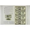 Image 1 : UNCUT SHEET OF 4-SERIES 2006 $5 FRN'S CRISP UNC