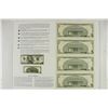 Image 2 : UNCUT SHEET OF 4-SERIES 2006 $5 FRN'S CRISP UNC