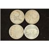 Image 1 : 1942,52,58 & 67 CANADA SILVER 25 CENTS