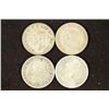 Image 2 : 1942,52,58 & 67 CANADA SILVER 25 CENTS