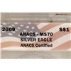 Image 3 : 2009 AMERICAN SILVER EAGLE ANACS MS70