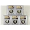 Image 2 : 2000-S-2004-S SILVER KENNEDY HALF DOLLARS PCGS