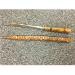Hand Carved Wooden Handle/sheathSword