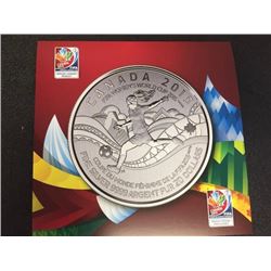 Canada 2015 Fifa World Cup .999 Silver $20.00 Coin