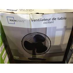 12" Oscillating table fan