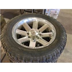 285/55/20 chrome rims with wheels