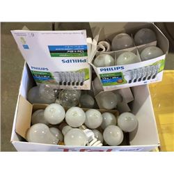 Box of misc light bulbs.