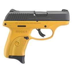 Ruger LC9s, 9mm, 7 Shot, Contractor Yellow, Striker Fired, Compact, NEW IN BOX, #3269