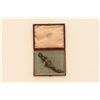 Image 1 : SILVER & GREEN HARDSTONE MID-EAST DAGGER