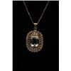 Image 1 : AQUAMARINE & DIAMOND PENDANT