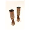 Image 1 : PAIR OF 'TRENCH ART' VASES