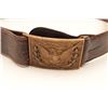 Image 3 : INDIAN WAR OFFICER'S BUCKLE, BELT & HANGER