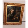 Image 2 : EUROPEAN OIL PAINTING OF YOUNG GIRL