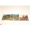 Image 1 : LOT 3 ORIGINAL WESTERN COLOR PRINTS