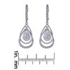 Image 4 : 1.01 ctw Diamond Earrings - 18KT White Gold