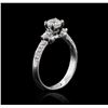 Image 3 : 18KT White Gold 0.84 ctw Diamond Ring