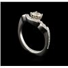 Image 4 : 0.70 ctw Diamond Ring - 14KT White Gold