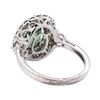 Image 4 : 2.19 ctw Alexandrite And Diamond Ring - 14KT White Gold