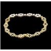 Image 2 : 1.00 ctw Diamond Bracelet - 14KT Yellow Gold