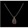 Image 1 : 14KT Two-Tone Gold 1.61 ctw Diamond Pendant With Chain