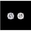 Image 1 : 1.02 ctw Diamond Earrings - 14KT White Gold